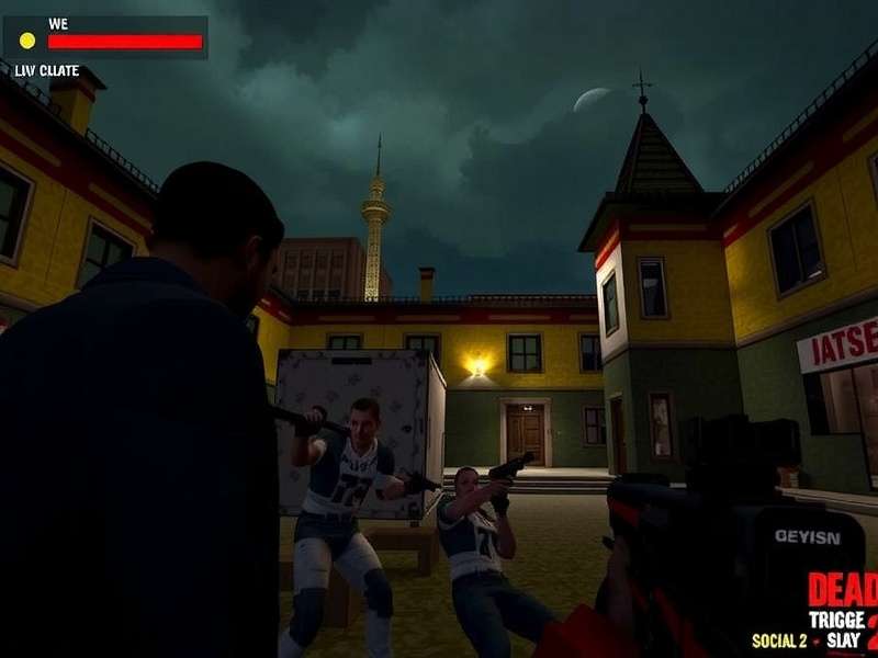 Dead Trigger 2 PC gameplay screenshot showing detailed zombie and environment graphics