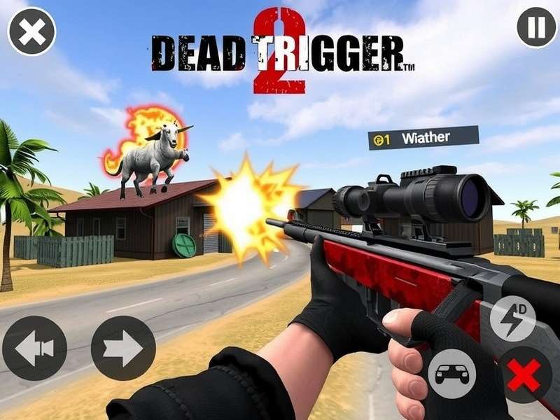 Dead Trigger 2 Mod Apk with All Guns Unlocked gameplay screenshot
