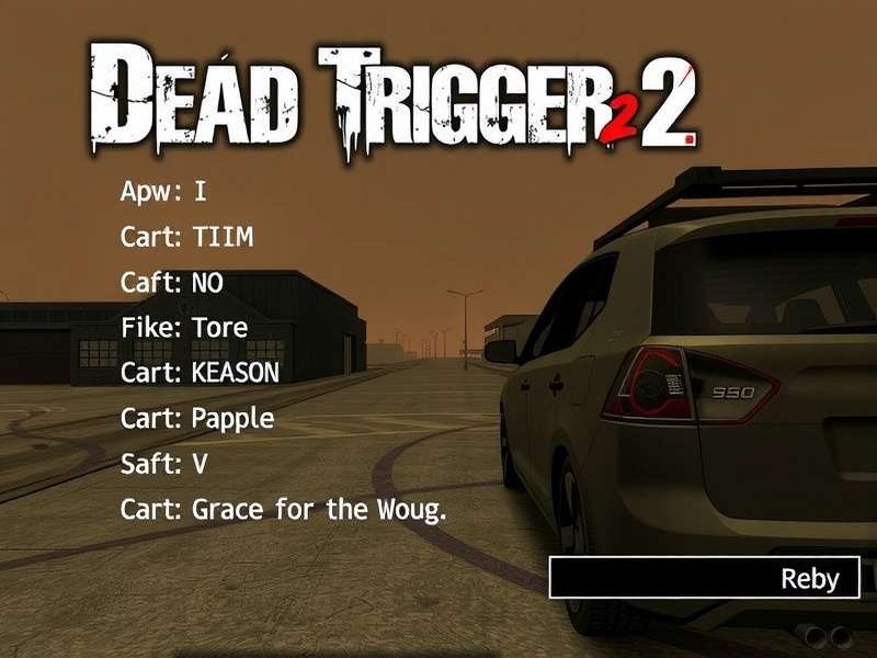Dead Trigger 2 Mod Menu Interface Showing Unlimited Resources