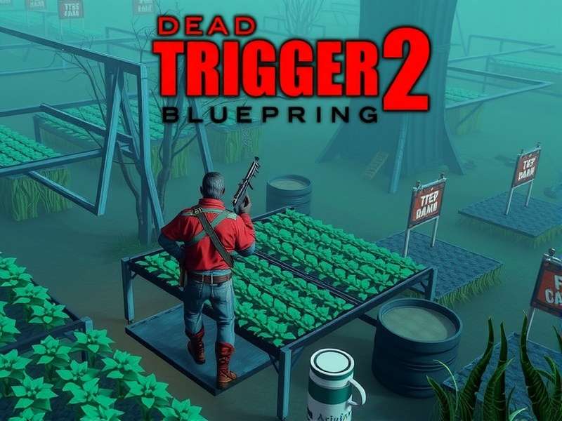 A collection of rare Dead Trigger 2 weapon blueprints laid out on a workbench