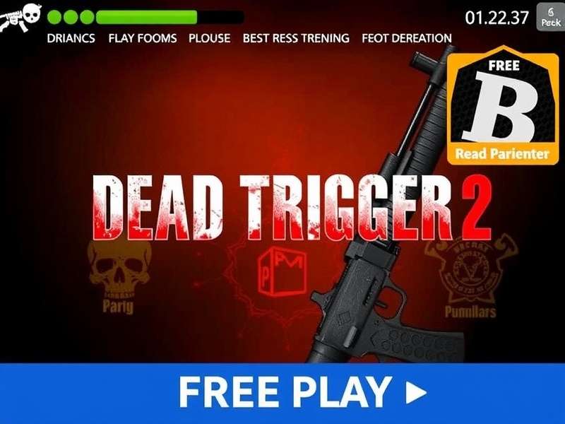 Dead Trigger 2 Free Play intense zombie combat scene