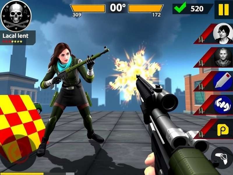 Dead Trigger 2 gameplay screenshot showing action scene