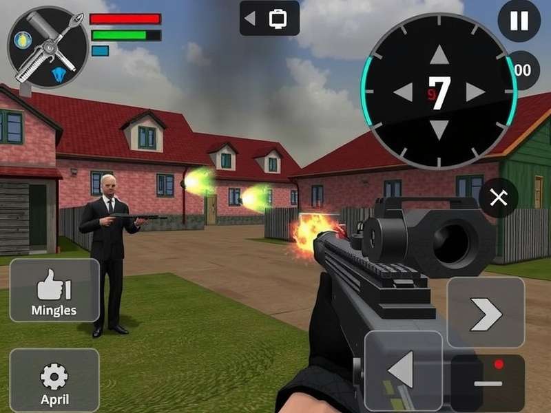 Dead Trigger 2 Offline Mod Gameplay Screenshot showing intense zombie action