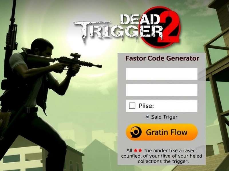 Dead Trigger 2 gameplay showing zombie combat and weapon interface