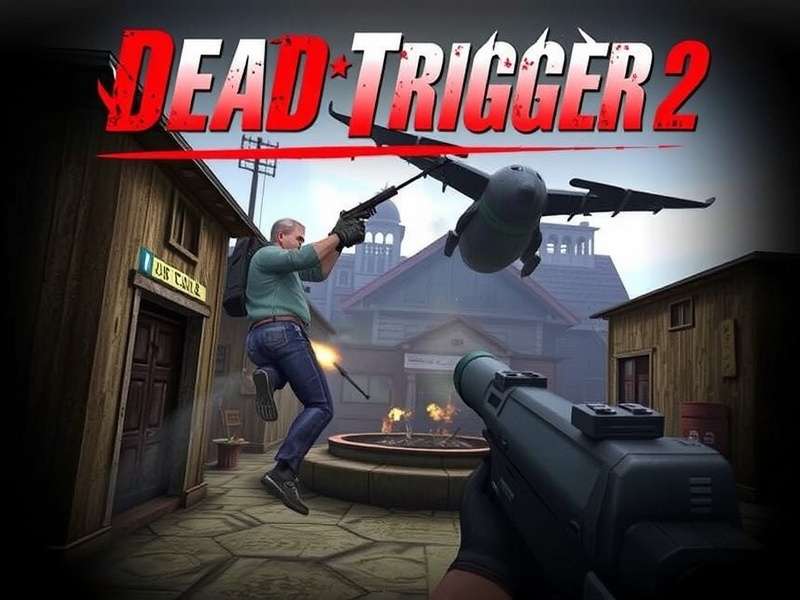 Collection of Dead Trigger 2 weapons including rifles and shotguns