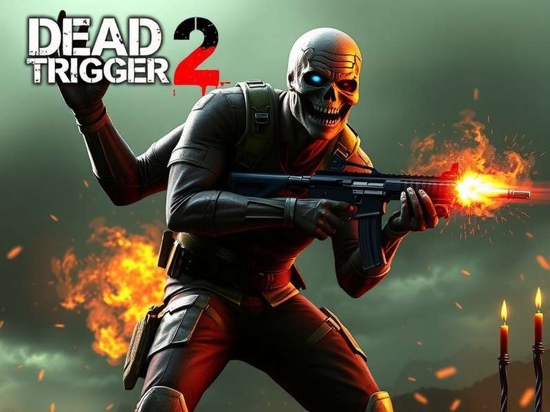 Dead Trigger 2 gameplay screenshot showing zombie combat