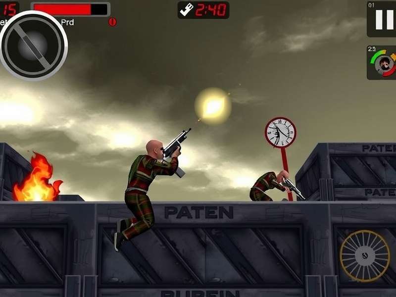 Dead Trigger 2 Full Offline Mod Apk gameplay showing zombie horde and unlimited ammo