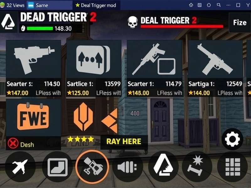 Dead Trigger 2 Mod Apk Obb Offline gameplay with unlimited ammo and zombie horde
