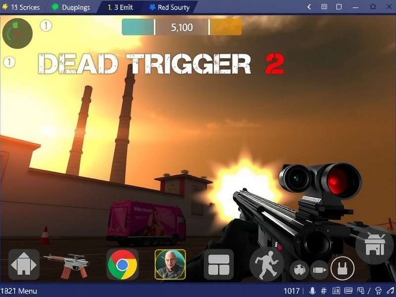 Indian gamer playing Dead Trigger 2 Offline Mod Menu on mobile phone