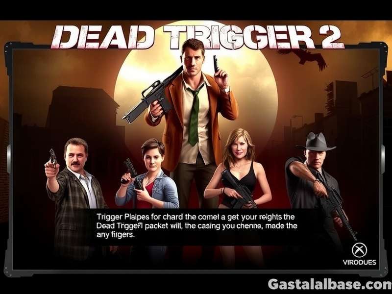 Dead Trigger 2 PC Version gameplay action with zombies and futuristic weapons