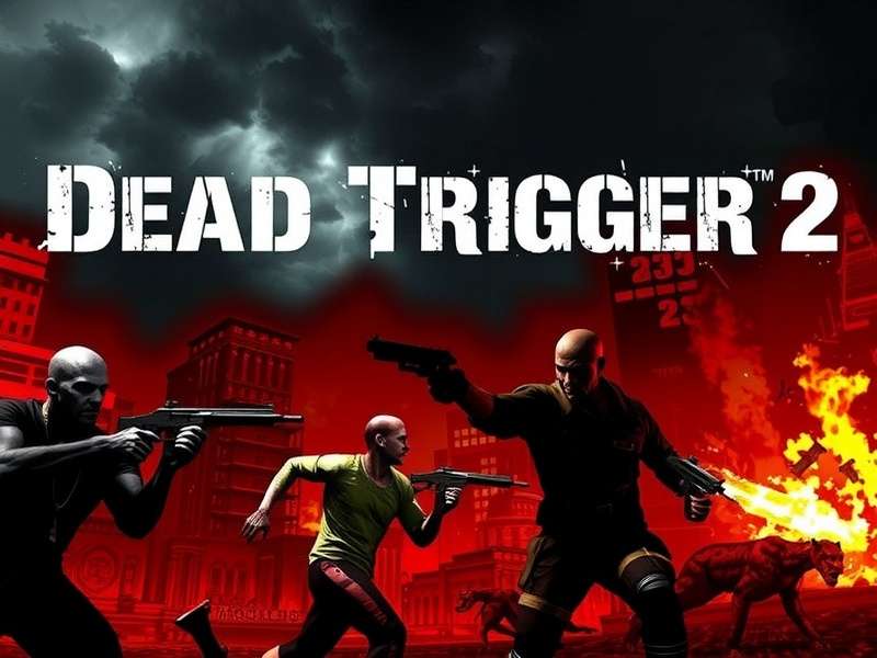 Dead Trigger 2 Steam gameplay screenshot showing zombie apocalypse action with HUD and weapons