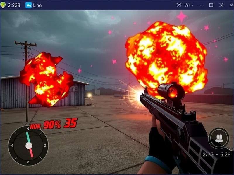 Dead Trigger 2 Mod Offline gameplay with heavy weapons and zombie horde