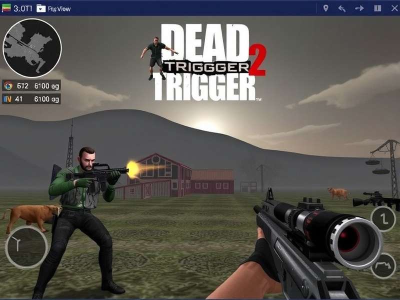 Dead Trigger 2 Mod Apk PC gameplay with unlimited money and gold
