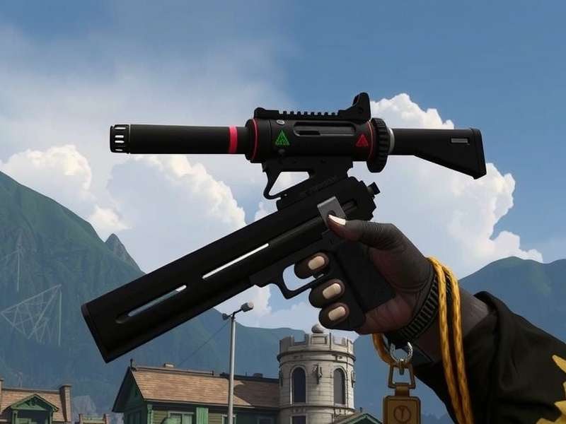 Dead Trigger 2 best weapons lineup – assault rifles, shotguns, and melee weapons on a dark battlefield